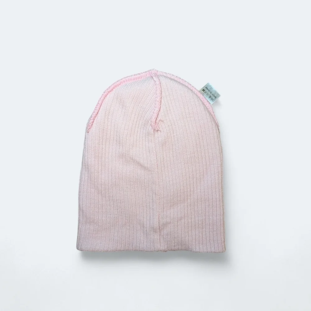 Home Prefer Cozy Light Pink Knit Girls Beanie One Size